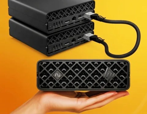 شركة HP تعلن عن جهاز كمبيوتر مكتبي صغير OmniDesk الجديد أول Mini AI PC في العالم بمعالجات Intel Core Ultra وتقنية Thunderbolt Share COMPUTEX2026 شركة HP تعلن عن جهاز كمبيوتر مكتبي صغير OmniDesk الجديد أول Mini AI PC في العالم بمعالجات Intel Core Ultra وتقنية Thunderbolt Share COMPUTEX2026