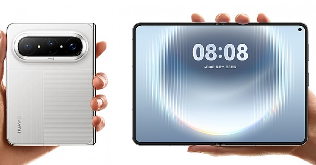 هاتف Huawei Pura X Max يظهر قبل إطلاق 20 أبريل بتصميم جديد وألوان لافتة