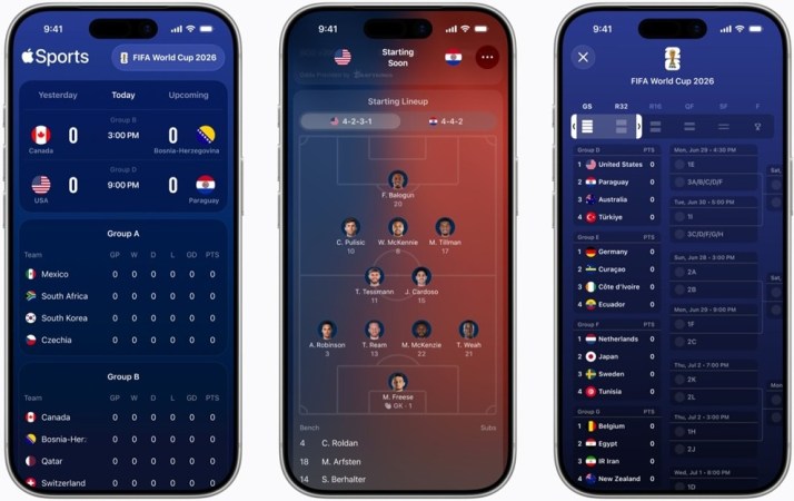 تطبيق Apple Sports يتوسع إلى أكثر من 90 دولة مع مزايا خاصة بكأس العالم 2026 تطبيق Apple Sports يتوسع إلى أكثر من 90 دولة مع مزايا خاصة بكأس العالم 2026