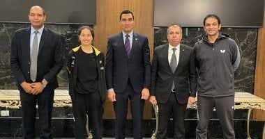 هنا جودة تصل القاهرة بعد إنجازها التاريخي فى كأس العالم لتنس الطاولة