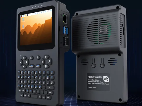 جهاز PocketTerm35 المحمول ينطلق بشاشة لمس ولوحة مفاتيح متكاملة مع معالج Raspberry Pi 5 جهاز PocketTerm35 المحمول ينطلق بشاشة لمس ولوحة مفاتيح متكاملة مع معالج Raspberry Pi 5