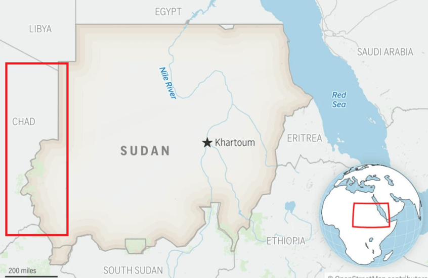 قرار لحكومة السودان بشأن معبر أدري