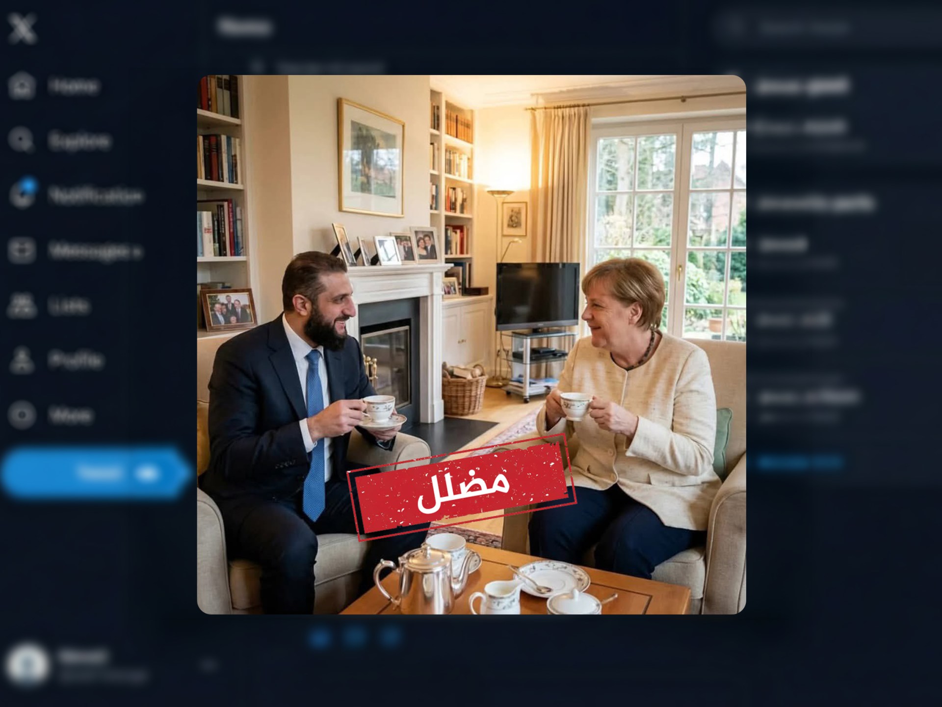 صورة لقاء الشرع مع ميركل تشعل المنصات ثم تسقط بالتدقيق