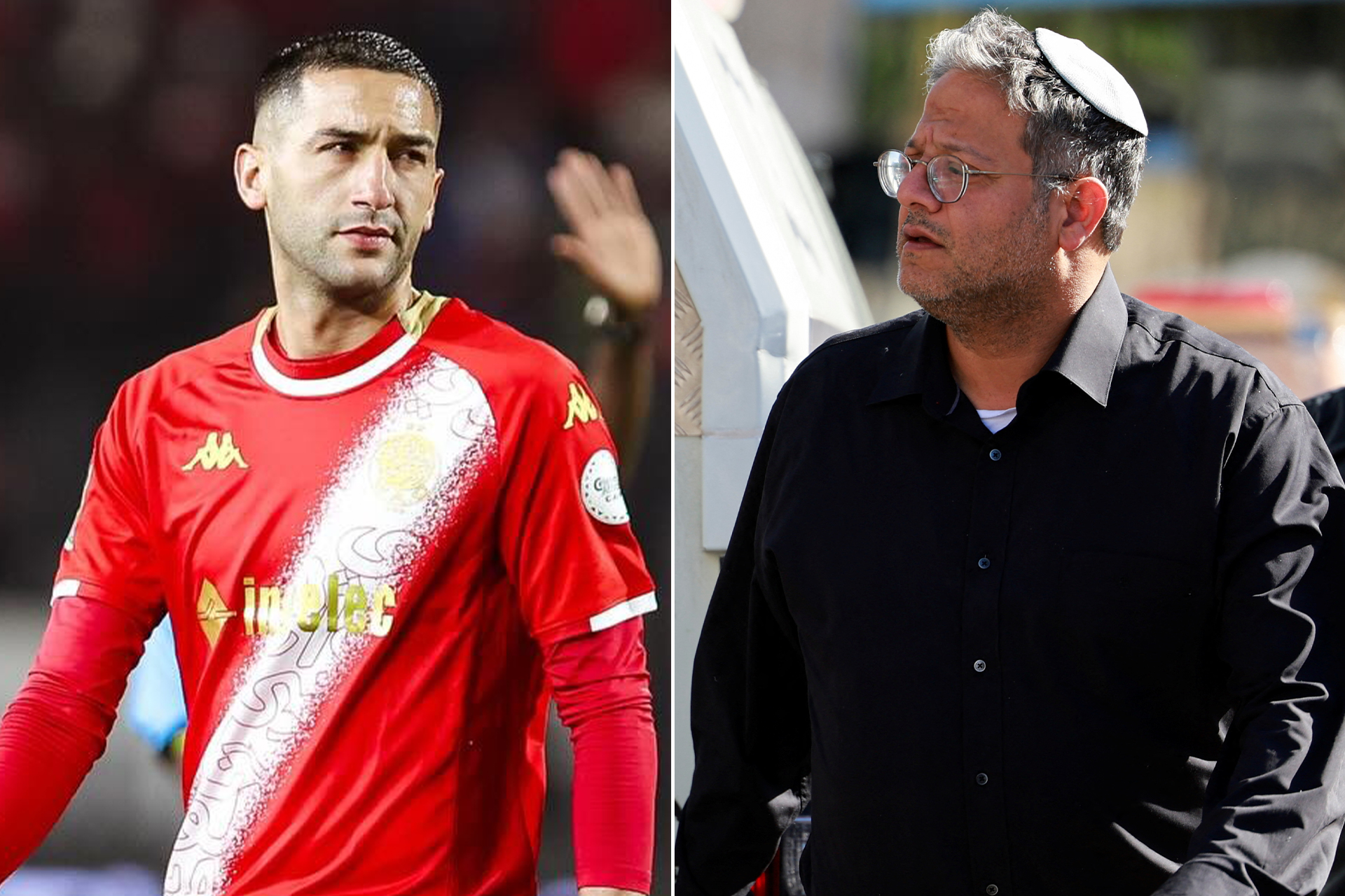 زياش وكل معادي السامية لن يفلتوا.. بن غفير يتوعد النجم المغربي بعد تدوينة قانون الإعدام زياش وكل معادي السامية لن يفلتوا.. بن غفير يتوعد النجم المغربي بعد تدوينة قانون الإعدام