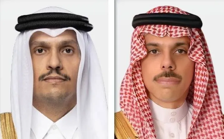 وزيرا خارجية السعودية وقطر يبحثان مستجدات أوضاع المنطقة