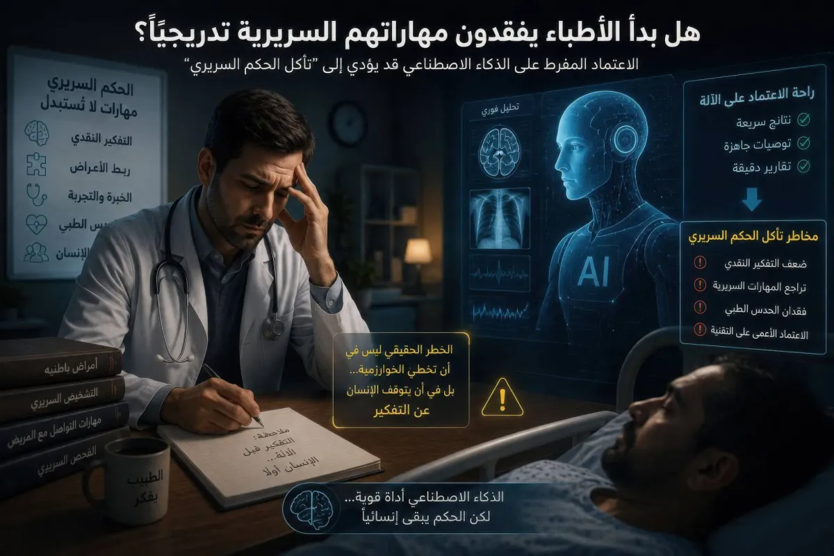هل سيتآكل الحكم السريري للطبيب في عصر الذكاء الاصطناعي