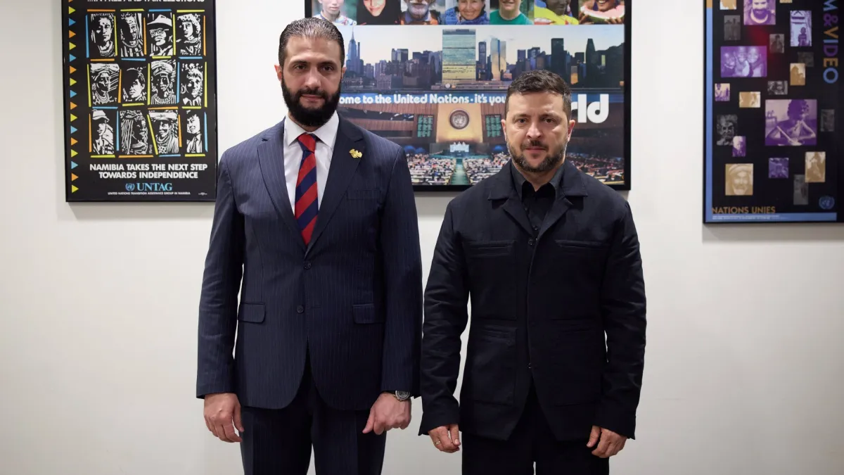 زيلينسكي في سوريا للاجتماع مع الشرع